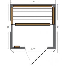 Load image into Gallery viewer, SunRay Barrett 1-2 Person Indoor Infrared Sauna