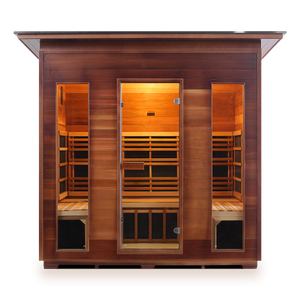 Enlighten Rustic 5 Person Full Spectrum Infrared Sauna I-19378