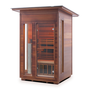 Enlighten Diamond 2 Person Infrared/Traditional Hybrid Sauna HI-17376