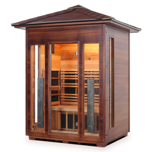 Load image into Gallery viewer, Enlighten Rustic 3 Person Full Spectrum Infrared Sauna I-17377