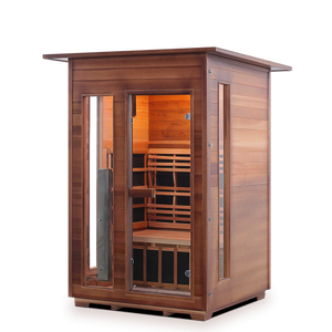 Enlighten Rustic 2 Person Full Spectrum Infrared Sauna I-17376