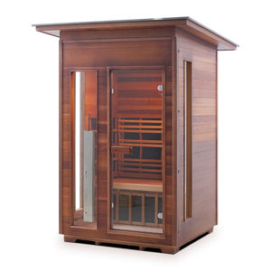 Enlighten Rustic 2 Person Full Spectrum Infrared Sauna I-17376