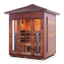 Load image into Gallery viewer, Enlighten Diamond 4 Person Infrared/Traditional Hybrid Sauna HI-17378