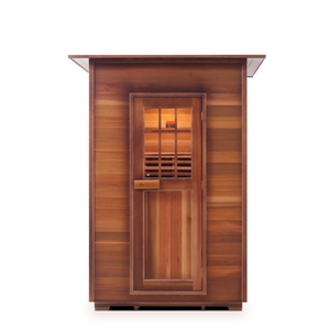 Enlighten Sapphire 2 Person Infrared/Traditional Hybrid Sauna HI-16376