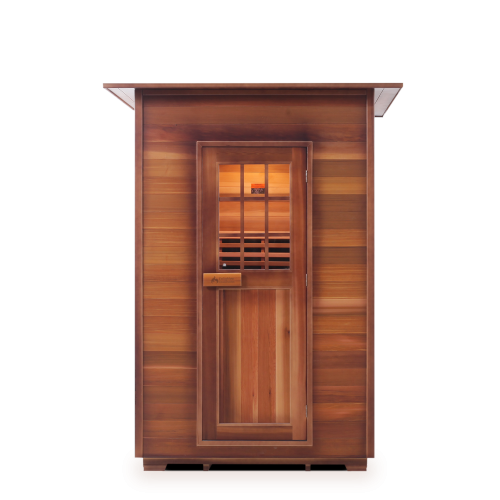 Enlighten Sapphire 2 Person Infrared/Traditional Hybrid Sauna HI-16376