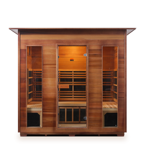 Enlighten Rustic 5 Person Full Spectrum Infrared Sauna I-19378