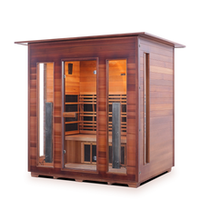 Load image into Gallery viewer, Enlighten Diamond 4 Person Infrared/Traditional Hybrid Sauna HI-17378