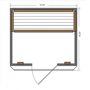 SunRay Cordova 2-Person Indoor Infrared Sauna