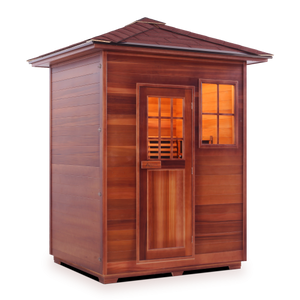 Enlighten Sapphire 3 Person Infrared/Traditional Hybrid Sauna HI-16377