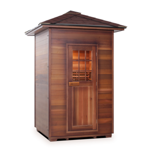 Enlighten Sapphire 2 Person Infrared/Traditional Hybrid Sauna HI-16376