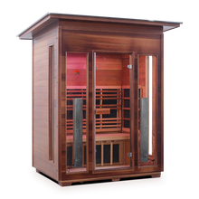 Load image into Gallery viewer, Enlighten Rustic 3 Person Full Spectrum Infrared Sauna I-17377