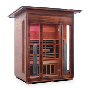 Enlighten Rustic 3 Person Full Spectrum Infrared Sauna I-17377