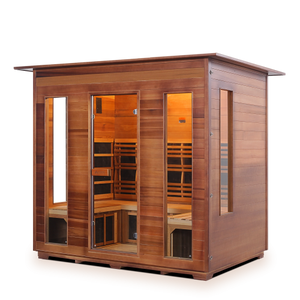 Enlighten Rustic 5 Person Full Spectrum Infrared Sauna I-19378