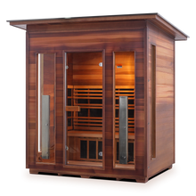 Load image into Gallery viewer, Enlighten Rustic 4 Person Full Spectrum Infrared Sauna I-17378