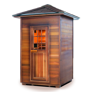 Enlighten Sapphire 2 Person Infrared/Traditional Hybrid Sauna HI-16376