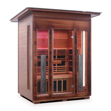 Load image into Gallery viewer, Enlighten Diamond 3 Person Infrared/Traditional Hybrid Sauna HI-17377