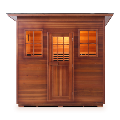 Enlighten Sapphire 5 Person Infrared/Traditional Hybrid Sauna HI-16380