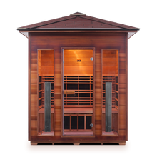 Load image into Gallery viewer, Enlighten Rustic 4 Person Full Spectrum Infrared Sauna I-17378