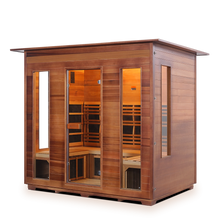 Load image into Gallery viewer, Enlighten Diamond 5 Person Infrared/Traditional Hybrid Sauna HI-19378