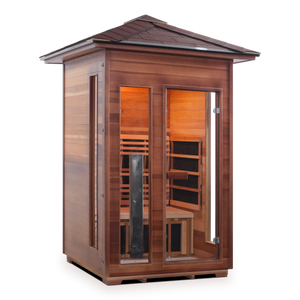 Enlighten Diamond 2 Person Infrared/Traditional Hybrid Sauna HI-17376