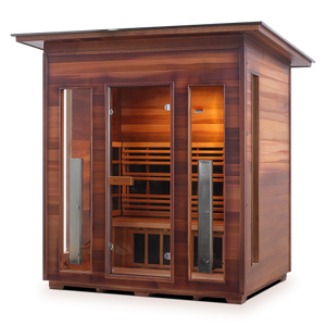 Enlighten Diamond 4 Person Infrared/Traditional Hybrid Sauna HI-17378