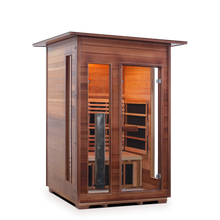 Load image into Gallery viewer, Enlighten Diamond 2 Person Infrared/Traditional Hybrid Sauna HI-17376