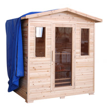 Load image into Gallery viewer, SunRay HL400D Cayenne 4-Person Outdoor Infrared Sauna