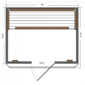 SunRay HL300K Savannah 3-Person Indoor Infrared Sauna