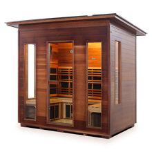 Load image into Gallery viewer, Enlighten Rustic 5 Person Full Spectrum Infrared Sauna I-19378