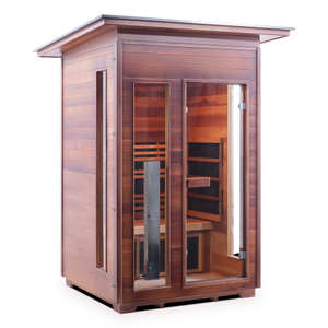 Enlighten Rustic 2 Person Full Spectrum Infrared Sauna I-17376