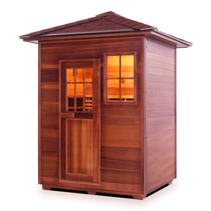 Enlighten Sapphire 3 Person Infrared/Traditional Hybrid Sauna HI-16377