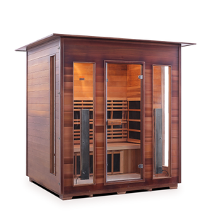 Enlighten Diamond 4 Person Infrared/Traditional Hybrid Sauna HI-17378