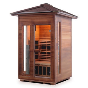 Enlighten Rustic 2 Person Full Spectrum Infrared Sauna I-17376