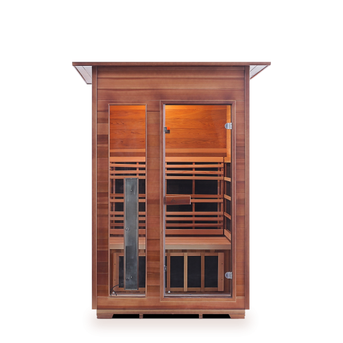 Enlighten Rustic 2 Person Full Spectrum Infrared Sauna I-17376