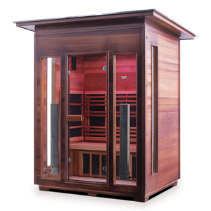 Enlighten Diamond 3 Person Infrared/Traditional Hybrid Sauna HI-17377