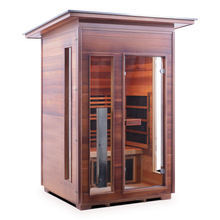 Load image into Gallery viewer, Enlighten Diamond 2 Person Infrared/Traditional Hybrid Sauna HI-17376