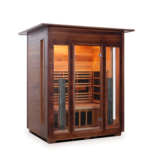 Enlighten Diamond 3 Person Infrared/Traditional Hybrid Sauna HI-17377