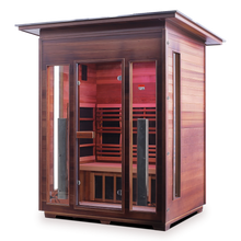 Load image into Gallery viewer, Enlighten Rustic 3 Person Full Spectrum Infrared Sauna I-17377