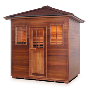 Enlighten Sapphire 5 Person Infrared/Traditional Hybrid Sauna HI-16380