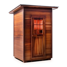 Load image into Gallery viewer, Enlighten Sapphire 2 Person Infrared/Traditional Hybrid Sauna HI-16376