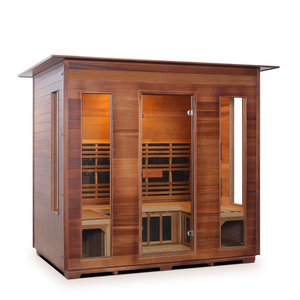 Enlighten Diamond 5 Person Infrared/Traditional Hybrid Sauna HI-19378