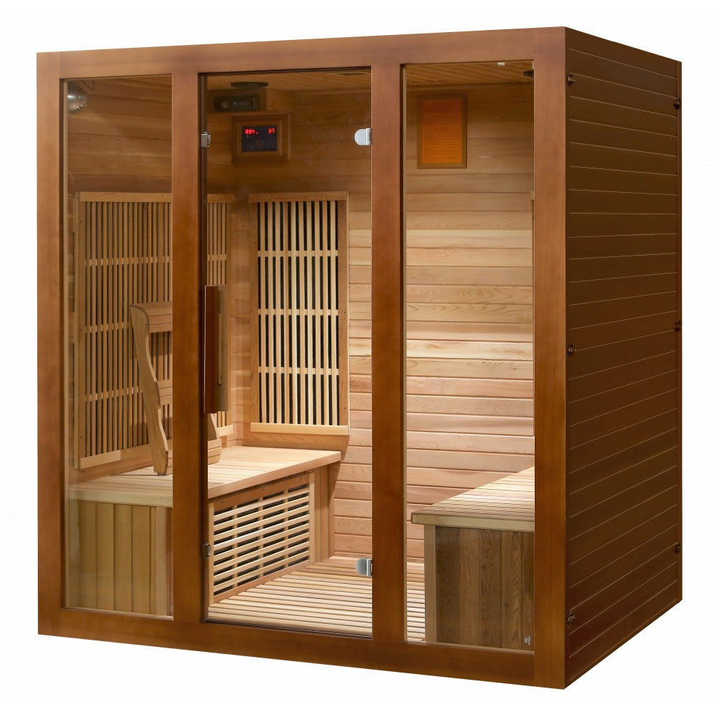 SunRay HL400KS Roslyn Roslyn 4-Person Indoor Infrared Sauna