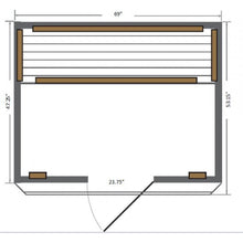 Load image into Gallery viewer, SunRay HL400K Sequoia 4-Person Indoor Infrared Sauna