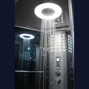 Mesa 802L Blue Glass Walk In Steam Shower