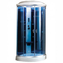 Load image into Gallery viewer, Mesa WS-9090K Blue Glass Walk In Steam Shower