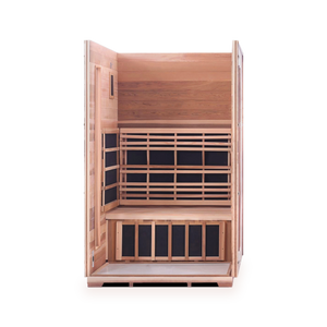 Enlighten Rustic 2 Person Full Spectrum Infrared Sauna I-17376