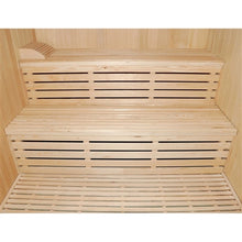 Load image into Gallery viewer, Canadian Hemlock Indoor Wet Dry Sauna - 4.5 kW Harvia KIP Heater - 4 Person