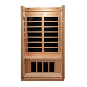 Golden Designs Barcelona Select 1-2 person Low EMF Far Infrared Sauna Canadian Hemlock GDI-6106-01