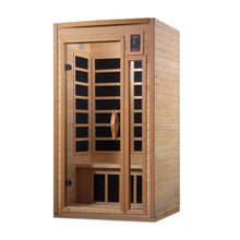 Load image into Gallery viewer, Golden Designs Barcelona Select 1-2 person Low EMF Far Infrared Sauna Canadian Hemlock GDI-6106-01