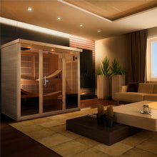 Load image into Gallery viewer, Golden Designs Monaco Elite 6-person Near Zero Far Infrared Sauna Canadian Hemlock GDI-6996-01